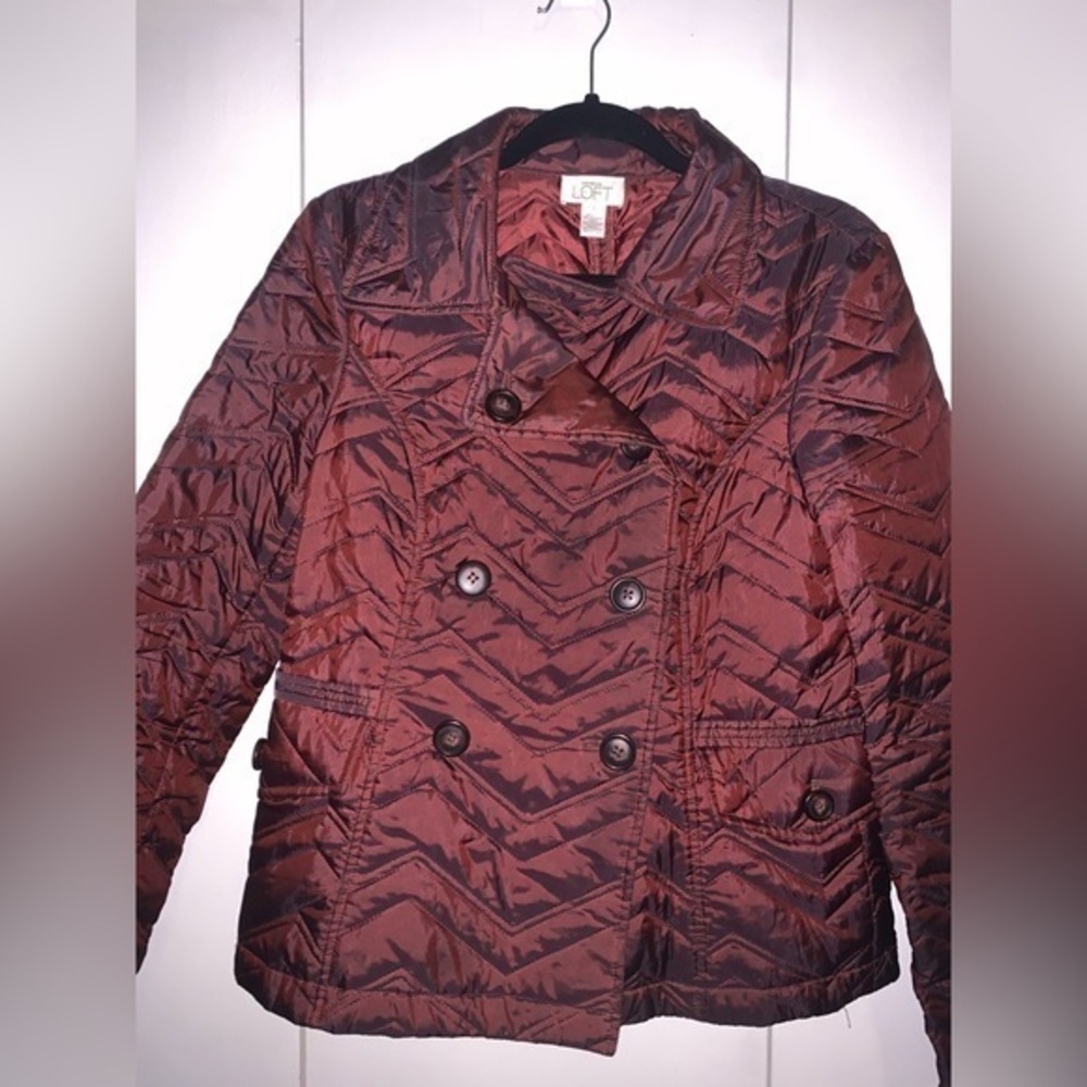 LOFT Jacket-maroon